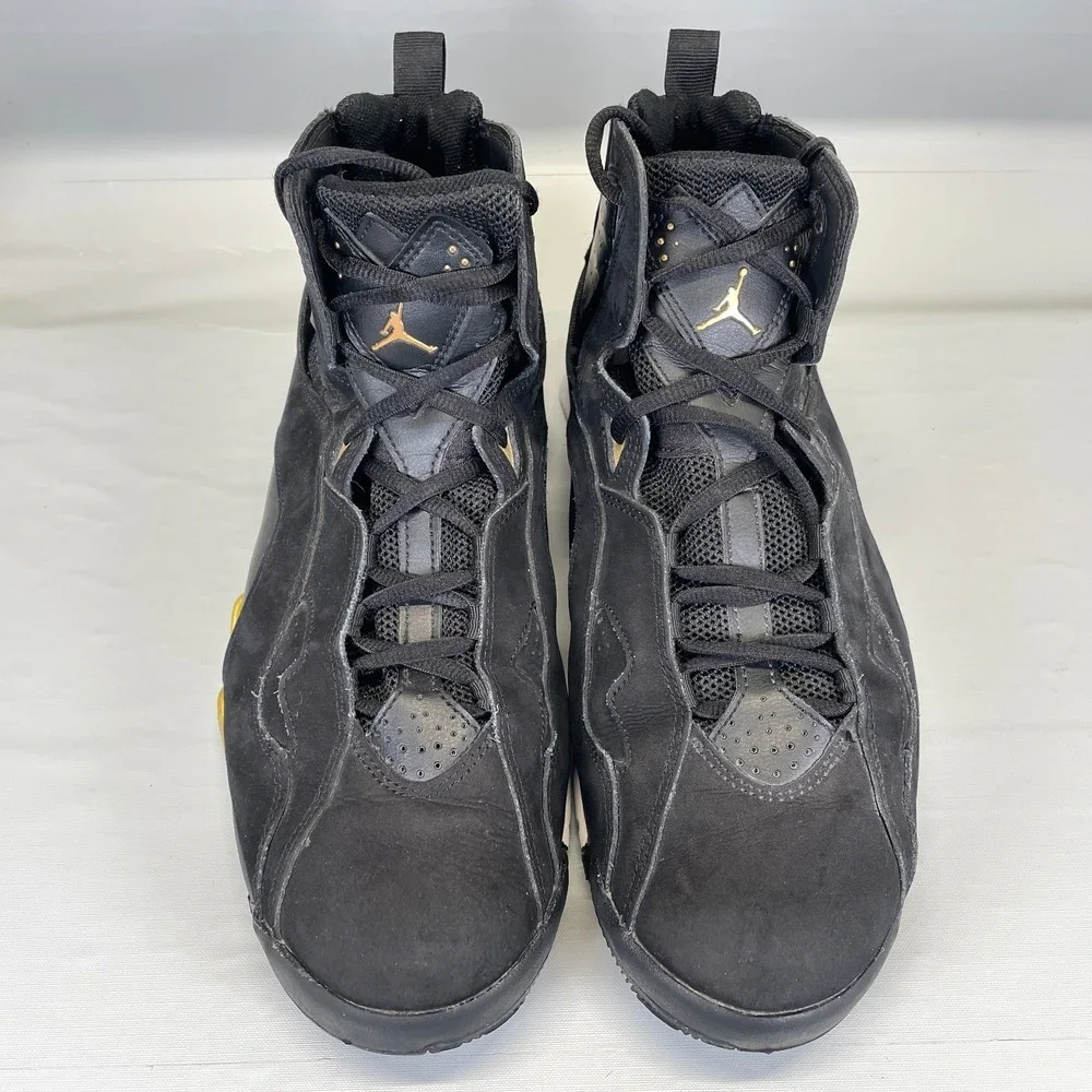 Air Jordan True Flight Basketball Shoes Mens Size 10.5 Black Retro Sneakers